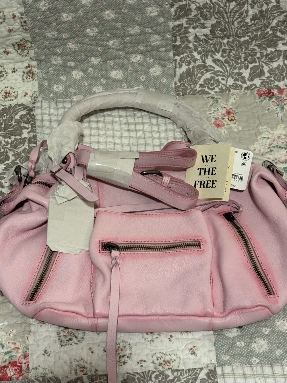 We The Free Baby Emerson Tote Bag-Pink Peony - Picture 4 of 9